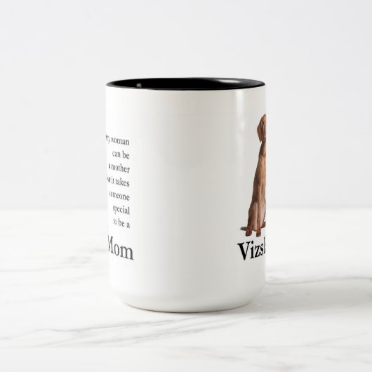 Vizsla Mama-Tasse Zweifarbige Tasse (Mittel)