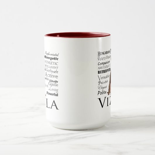 Vizsla Merkmal-Tasse Tasse (Zentrum)