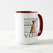 Vizsla Merkmal-Tasse Tasse (VorderseiteRechts)