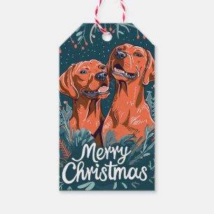 Vizsla Merry Christmas Geschenkanhänger