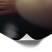 Vizsla mit dem Weihnachtsmann Weihnachten Poster (Ecke)