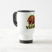 Vizsla_mug Reisebecher (Vorderseite Links)