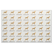Vizsla Namenssilofarbe nichts besser Stoff (Fat Quarter (45,7 x 55,9 cm))