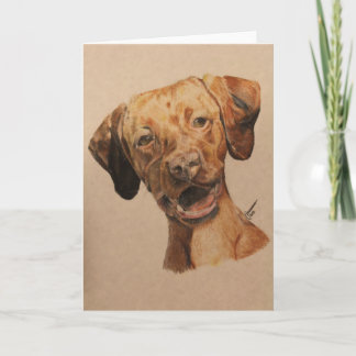 Vizsla Note Card Karte