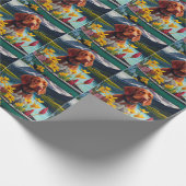 Vizsla on a Paddle: Ein Landschaftliches Abenteuer Geschenkpapier (Ecke)