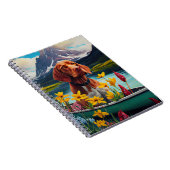 Vizsla on a Paddle: Ein Landschaftliches Abenteuer Notizblock (Rechte Seite)