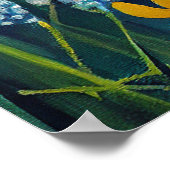 Vizsla on a Paddle: Ein Landschaftliches Abenteuer Poster (Ecke)