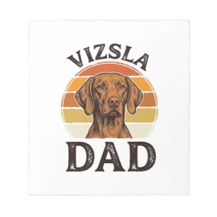 Vizsla Papa Vintage Gravur Hundedesign_1 Notizblock