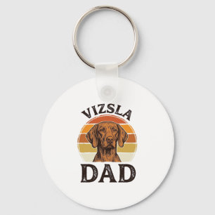 Vizsla Papa Vintage Gravur Hundedesign_1 Schlüsselanhänger