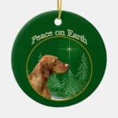 Vizsla Peace Keramik Ornament (Vorne)