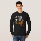 Vizsla Peace Love Vizslas Hungarian Vizsla T-Shirt (Vorne ganz)