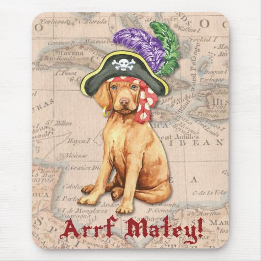 Vizsla Pirate Mousepad (Vorne)