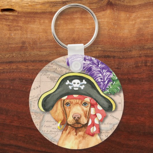 Vizsla Pirate Schlüsselanhänger (Vorderseite)
