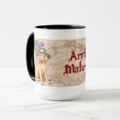 Vizsla Pirate Tasse (Vorderseite Links)
