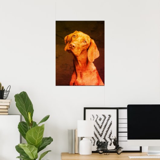 Vizsla Poster (Heimbüro)