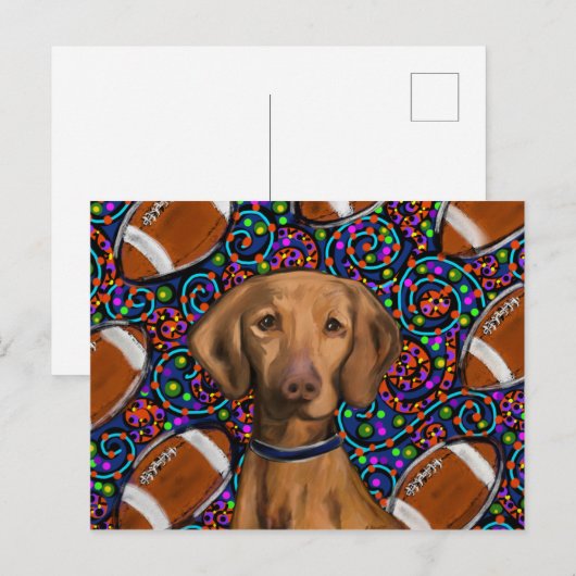 Vizsla Postkarte (Vorne/Hinten)