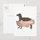 Vizsla Postkarte (Vorne/Hinten)