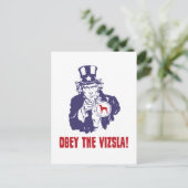 Vizsla Postkarte (Stehend Vorderseite)