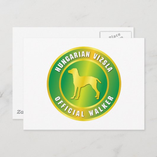 Vizsla Postkarte (Vorne/Hinten)