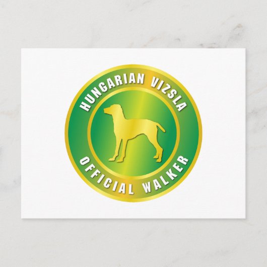 Vizsla Postkarte (Vorderseite)