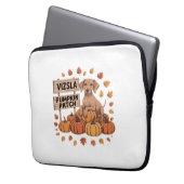 Vizsla Pumpkin Patch Dog Lovers Erntedank Hallo Laptopschutzhülle (Vorderseite Links)