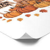 Vizsla Pumpkin Patch Dog Lovers Erntedank Hallo Poster (Ecke)