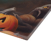 Vizsla Pumpkins Halloween Beängstigend Schneidebrett (Ecke)