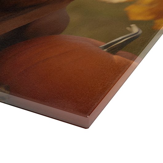 Vizsla Puppy Autumn Delight Pumpkin Schneidebrett (Ecke)