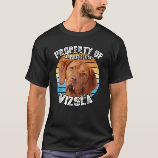Vizsla Retro Property Of T-Shirt (Vorderseite)