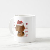 Vizsla Santa Paws Kaffeetasse (Vorderseite Links)