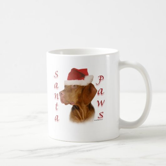 Vizsla Santa Paws Kaffeetasse (Rechts)