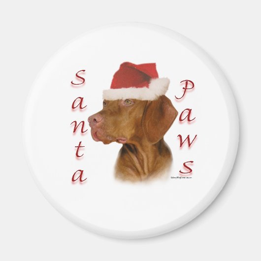 Vizsla Santa Paws Magnet (Vorne)
