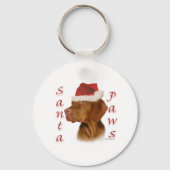 Vizsla Santa Paws Schlüsselanhänger (Rückseite)