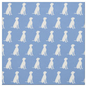 Vizsla Silhouette Pet Light Blue Stoff (Muster)