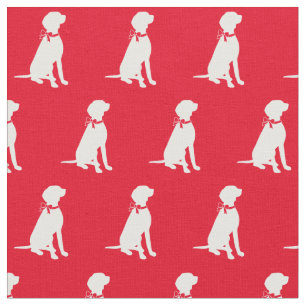 Vizsla Silhouette Pet Red Stoff