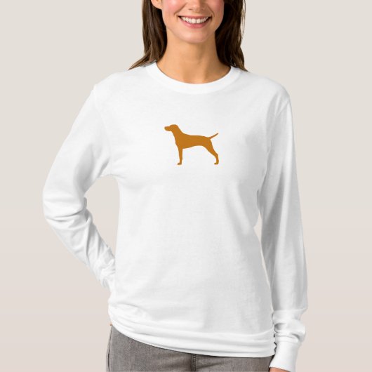 Vizsla Silhouette T-Shirt (Vorderseite)