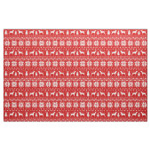 Vizsla Silhouette-Weihnachtsmuster-Rot Stoff (Fat Quarter (45,7 x 55,9 cm))