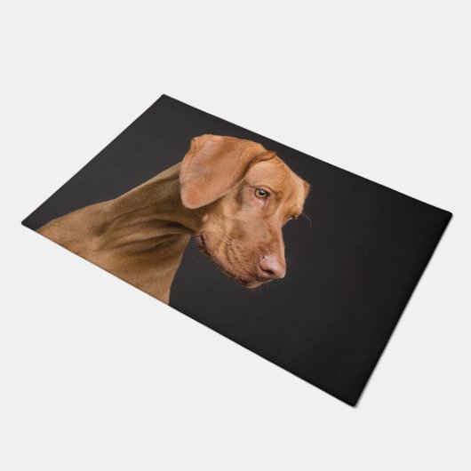 Vizsla Sporting Hund Fußmatte (Schrägansicht)
