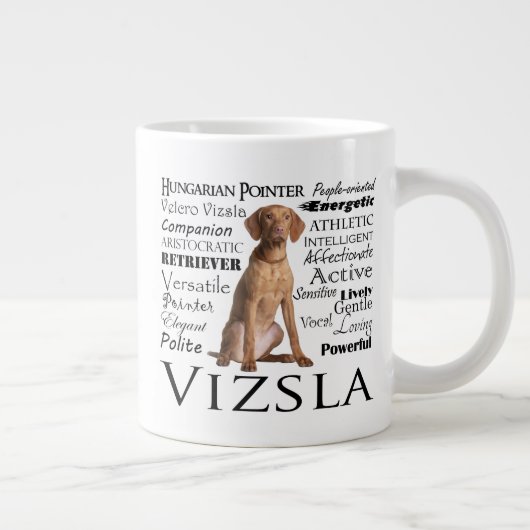 Vizsla Trados Jumbo Tasse (Rechts)