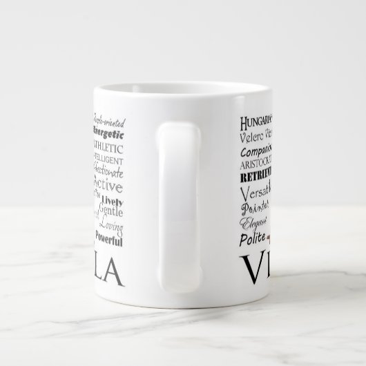 Vizsla Trados Jumbo Tasse (Rückseite)