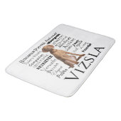 Vizsla Traits Bath Mat Badematte (Schrägansicht)