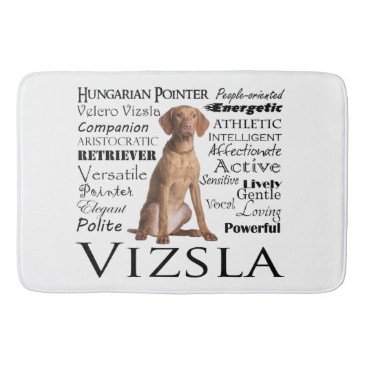 Vizsla Traits Bath Mat Badematte (Vorderseite)