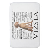 Vizsla Traits Bath Mat Badematte (Vorderseite Vertikal)