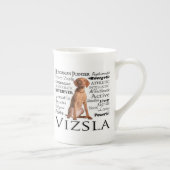Vizsla Traits Bone China Tasse (Rechts)