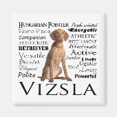 Vizsla Traits Magnet (Vorne)