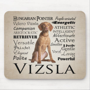 Vizsla Traits Mousepad