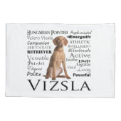 Vizsla Traits Pillowcase Kissenbezug (Rückseite)
