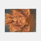 Vizsla - ungarische Zeiger Collage Fleecedecke (Vorderseite (Horizontal))