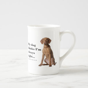 Vizsla V Ehefrau-Knochen-China-Tasse Porzellantasse