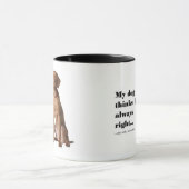 Vizsla V Ehefrau-Tasse Tasse (Zentrum)